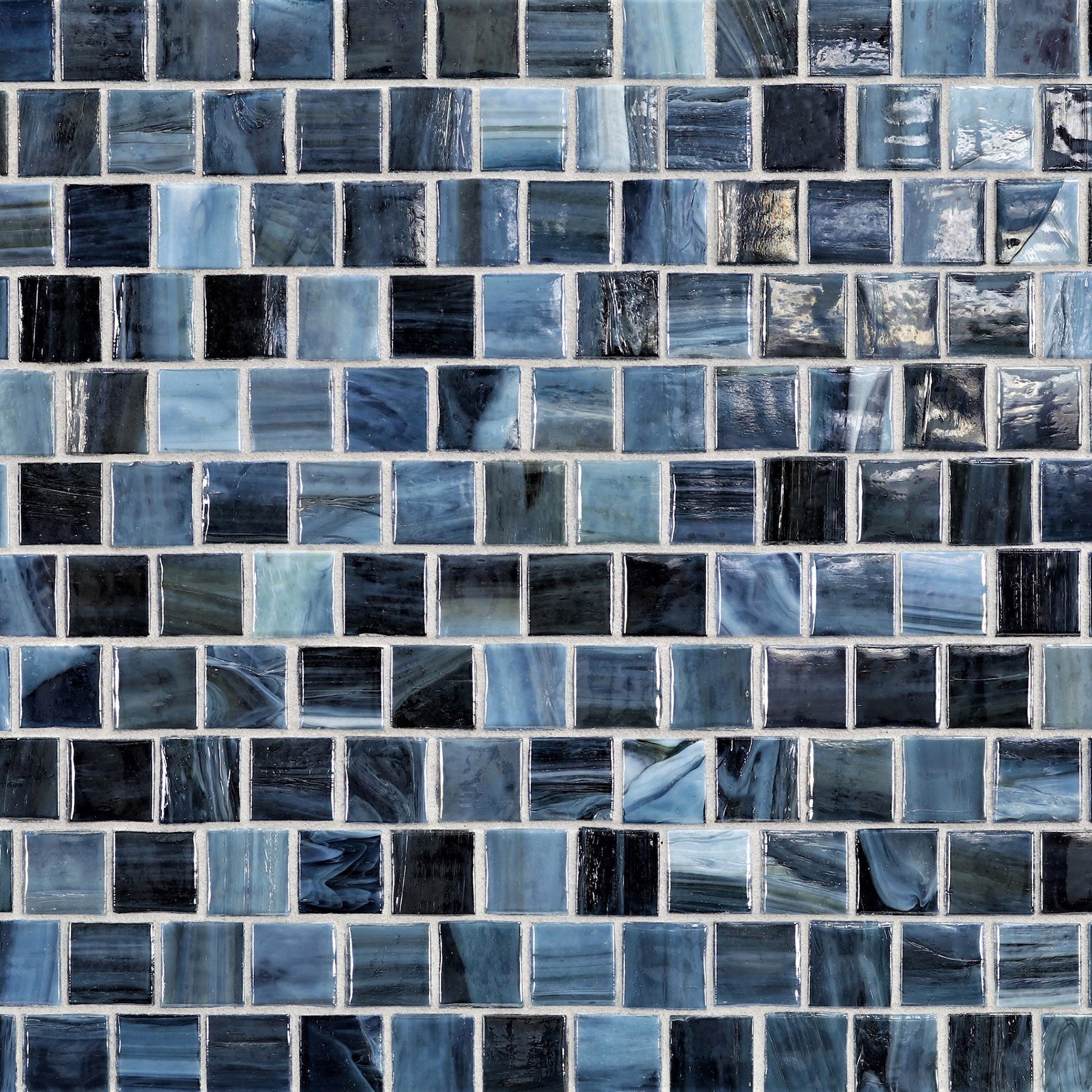 AGATE: Portofino 1"x1" Staggered Joint Field Mosaic (12.51"x12.51" | pearl)