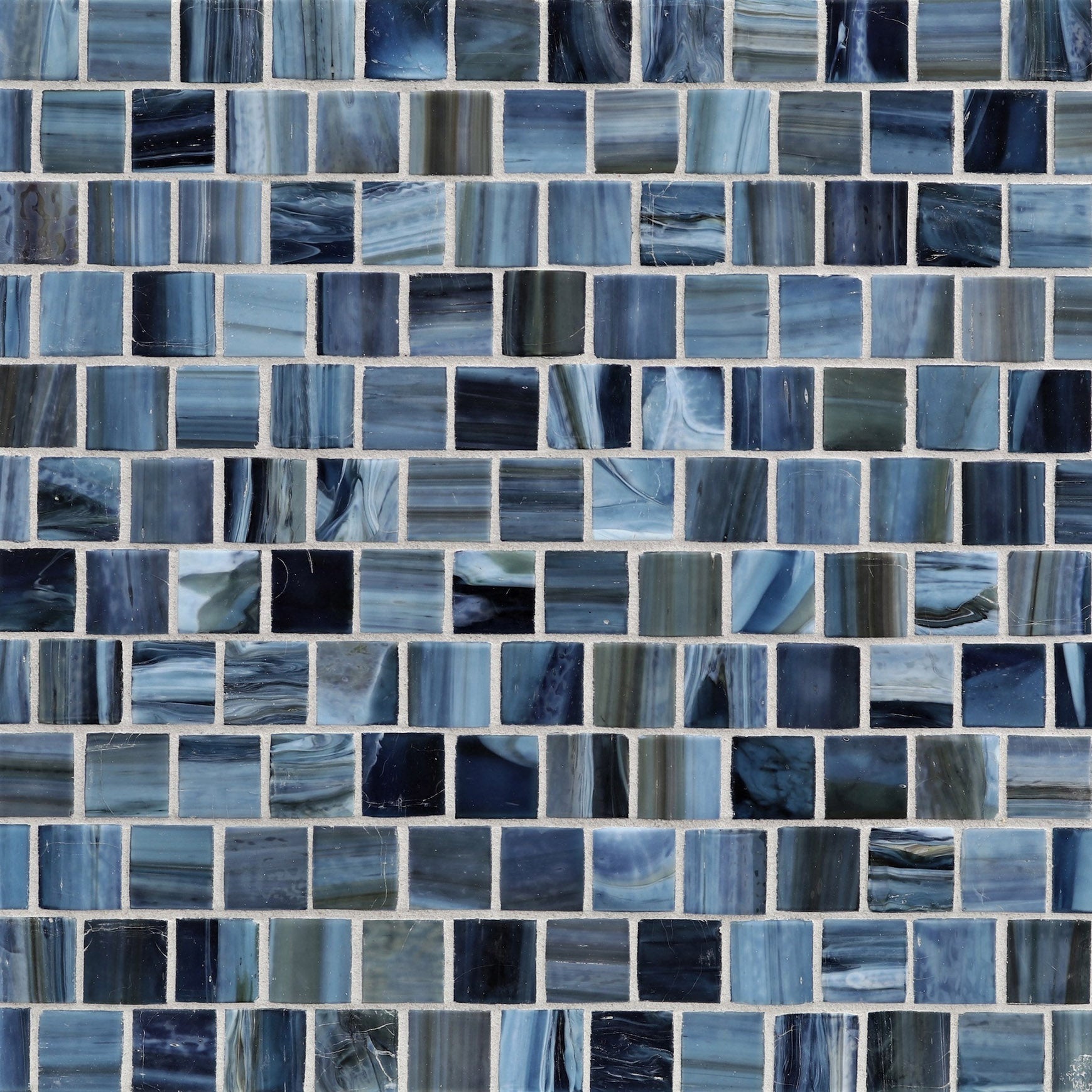 AGATE: Portofino 1"x1" Staggered Joint Field Mosaic (12.51"x12.51" | silk)