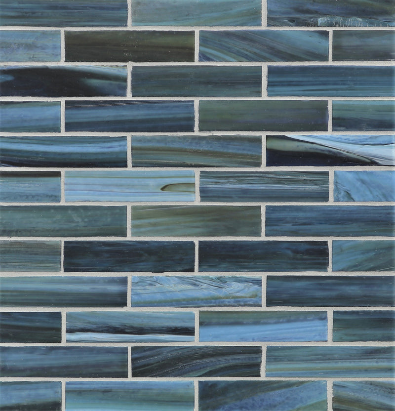 AGATE: Portofino 1"x4" Staggered Joint Field Mosaic (9.92"x12.41" | silk)