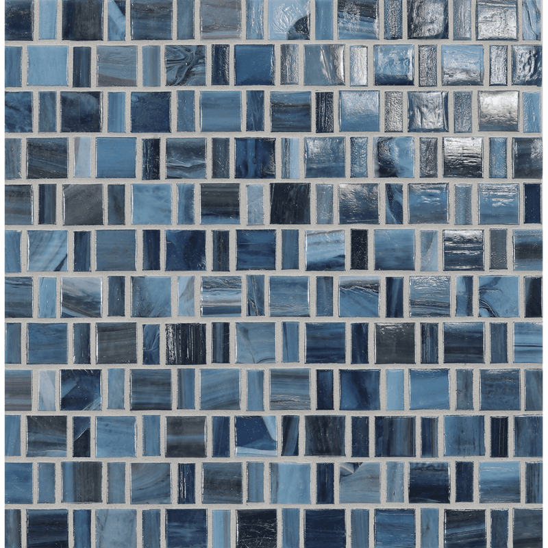 AGATE: Portofino Japonaise Staggered Joint Field Mosaic (12.57"x12.50" | pearl)