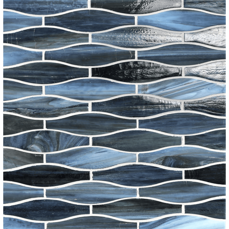 AGATE: Portofino Taiko Offset Field Mosaic (9.77"x12.49" | ribbed)