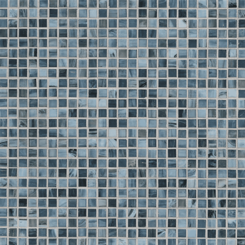 AGATE: Umbria 0.5"x0.5" Straight Stack Field Mosaic (12.52"x12.52" | silk)