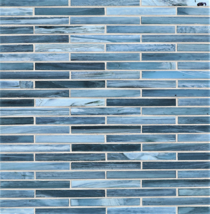 AGATE: Umbria 0.5"x4" Staggered Joint Field Mosaic (9.92"x12.14" | silk)