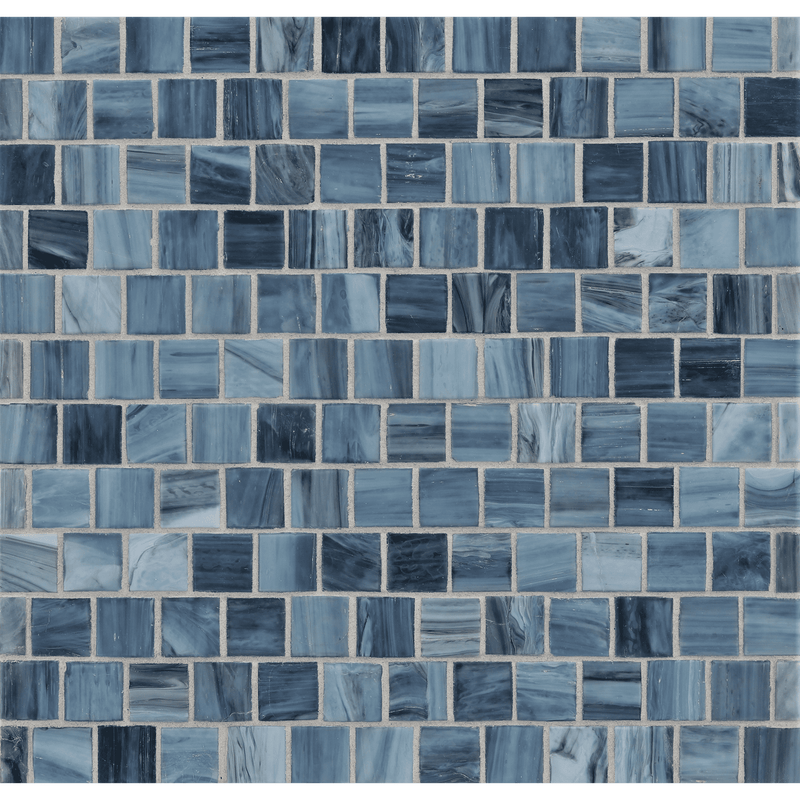 AGATE: Umbria 1"x1" Staggered Joint Field Mosaic (12.51"x12.51" | silk)