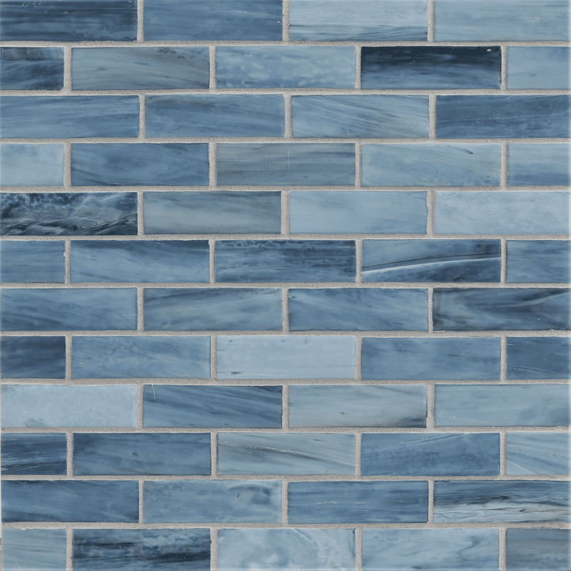 AGATE: Umbria 1"x3" Staggered Joint Field Mosaic (9.46"x12.49" | silk)