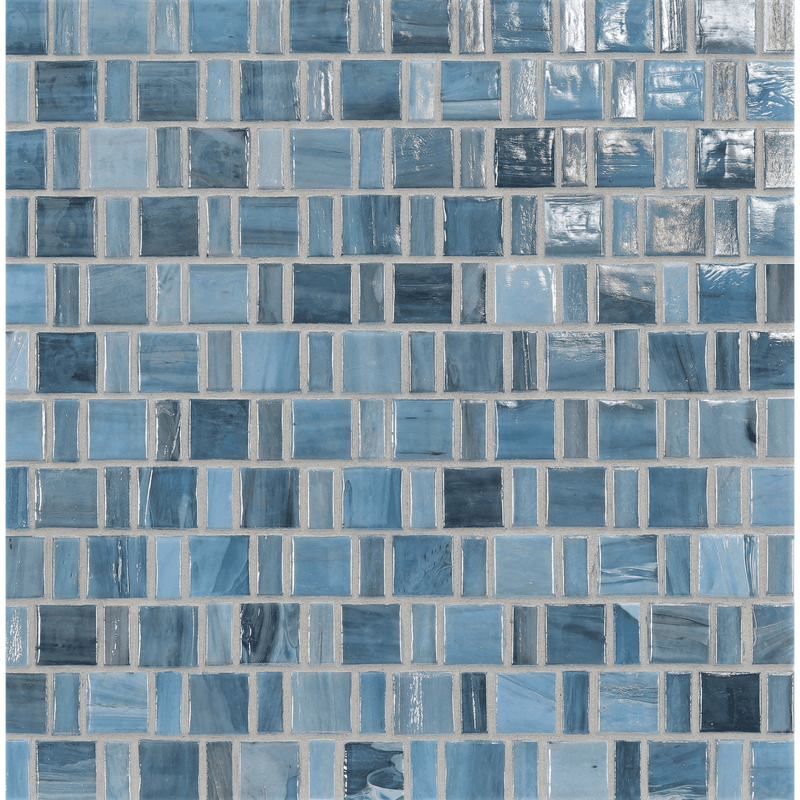 AGATE: Umbria Japonaise Staggered Joint Field Mosaic (12.57"x12.50" | pearl)