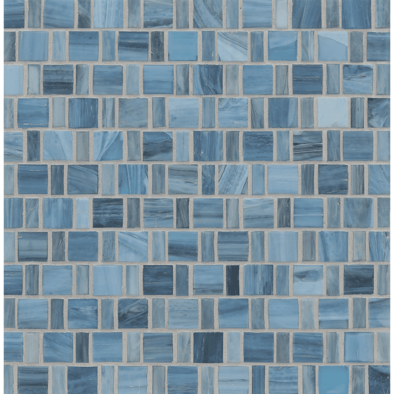 AGATE: Umbria Japonaise Staggered Joint Field Mosaic (12.57"x12.50" | silk)