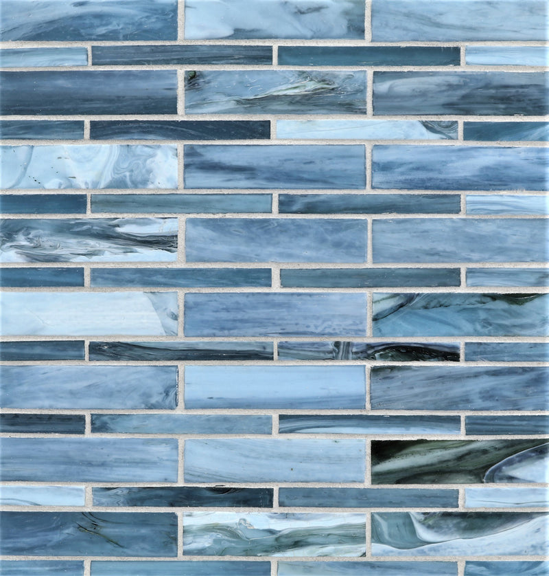 AGATE: Umbria Moyou Staggered Joint Field Mosaic (7.94"x12.38" | silk)