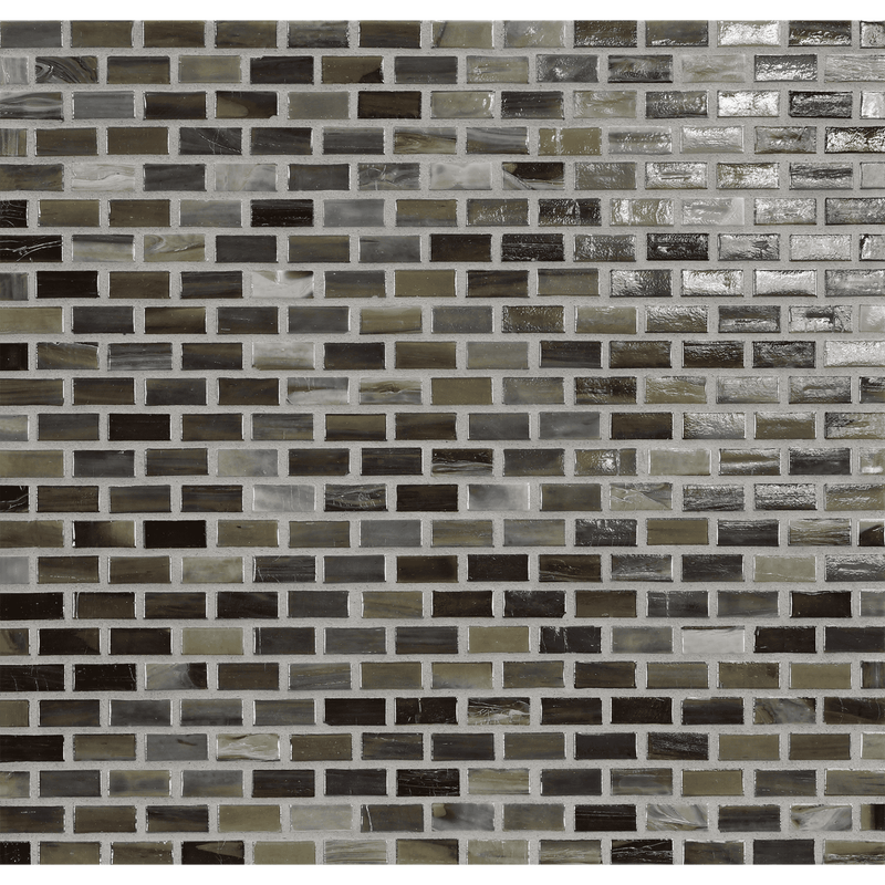 AGATE: Verona 0.5"x1" Staggered Joint Field Mosaic (12.51"x12.51" | pearl)