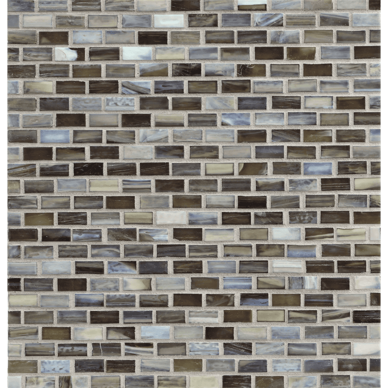 AGATE: Verona 0.5"x1" Staggered Joint Field Mosaic (12.51"x12.51" | silk)