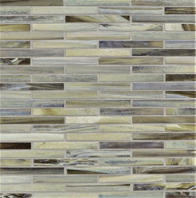 AGATE: Verona 0.5"x4" Staggered Joint Field Mosaic (9.92"x12.14" | silk)