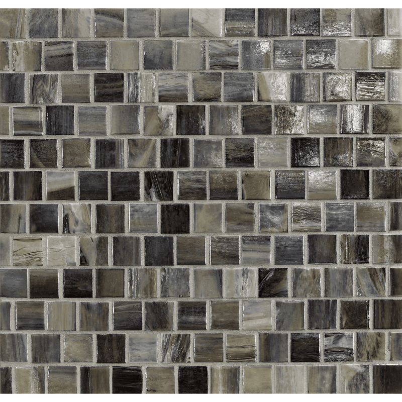 AGATE: Verona 1"x1" Staggered Joint Field Mosaic (12.51"x12.51" | pearl)