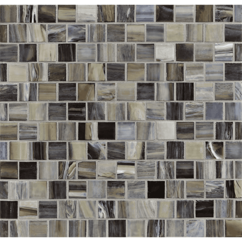 AGATE: Verona 1"x1" Staggered Joint Field Mosaic (12.51"x12.51" | silk)