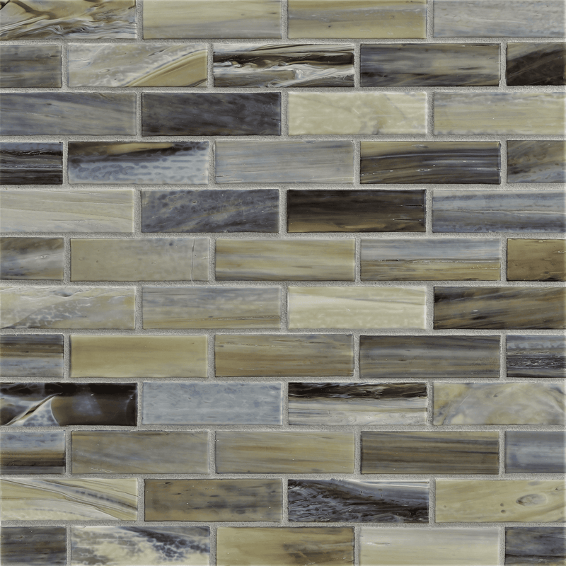 AGATE: Verona 1"x3" Staggered Joint Field Mosaic (9.46"x12.49" | silk)