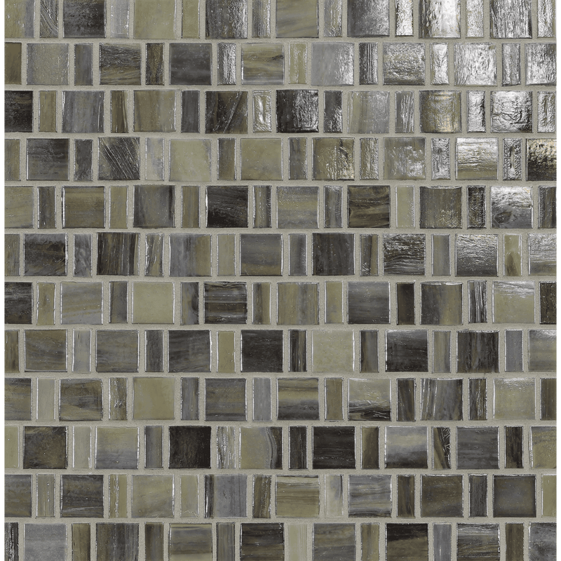 AGATE: Verona Japonaise Staggered Joint Field Mosaic (12.57"x12.50" | pearl)