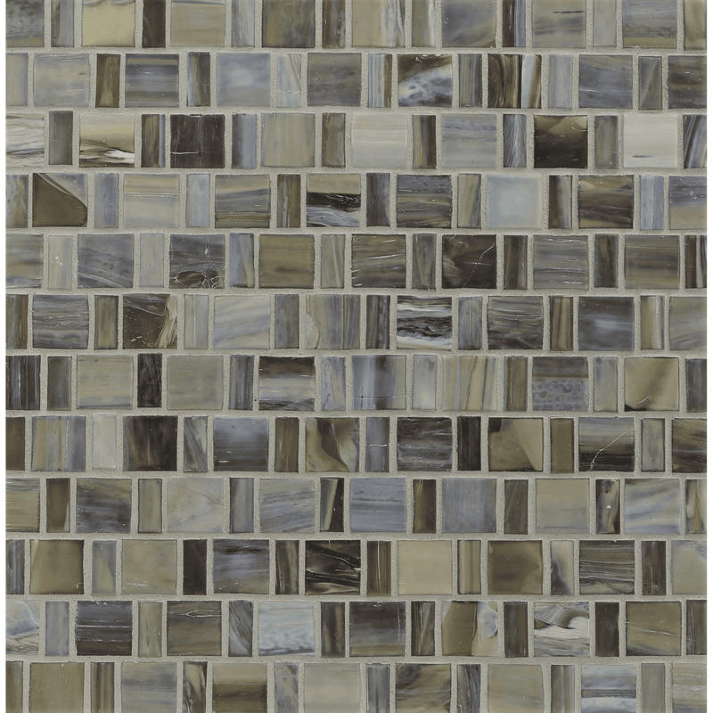 AGATE: Verona Japonaise Staggered Joint Field Mosaic (12.57"x12.50" | silk)