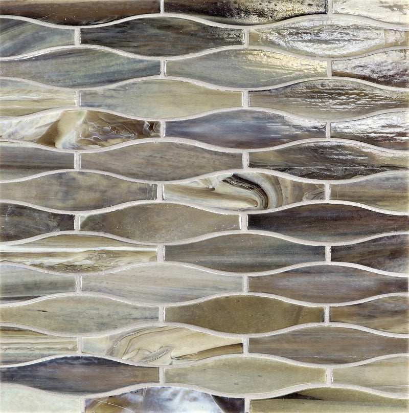 AGATE: Verona Taiko Offset Field Mosaic (9.77"x12.49" | pearl)