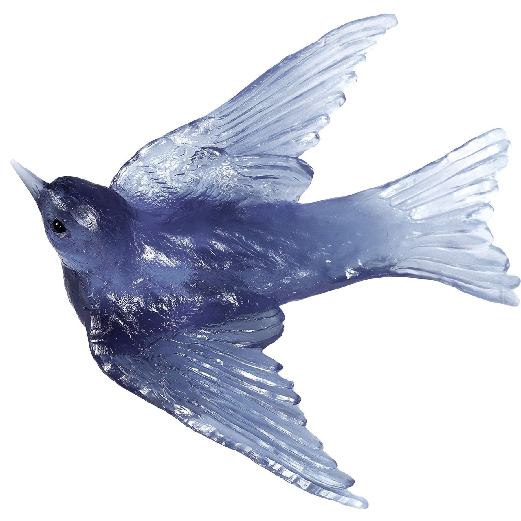 BIRDSCAPE: Royal Velvet Swallow Sculpture Deco Piece (6"x6 1/2" | natural)