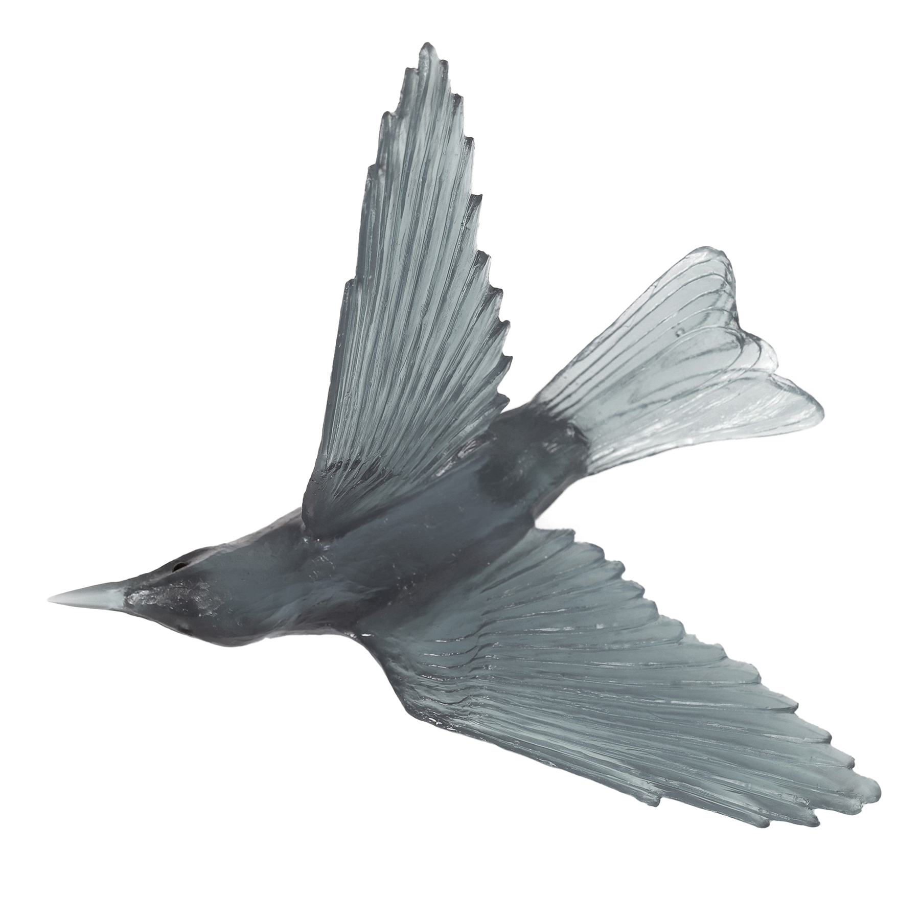 BIRDSCAPE: Silver Lining Nightingale Sculpture Deco Piece (6 1/2"x7" | natural)