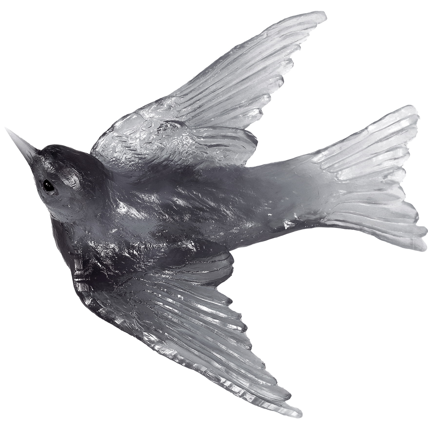 BIRDSCAPE: Silver Lining Swallow Sculpture Deco Piece (6"x6 1/2" | natural)