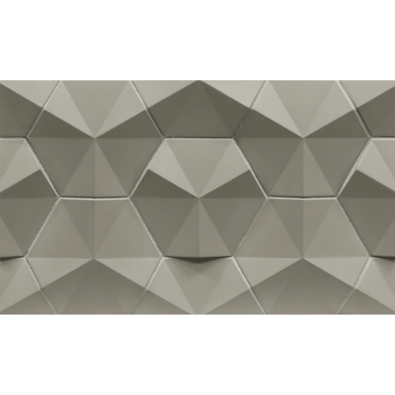 CONTOURS: Ginger Route Fanfare Hexagon Field Tile (4" | matte)