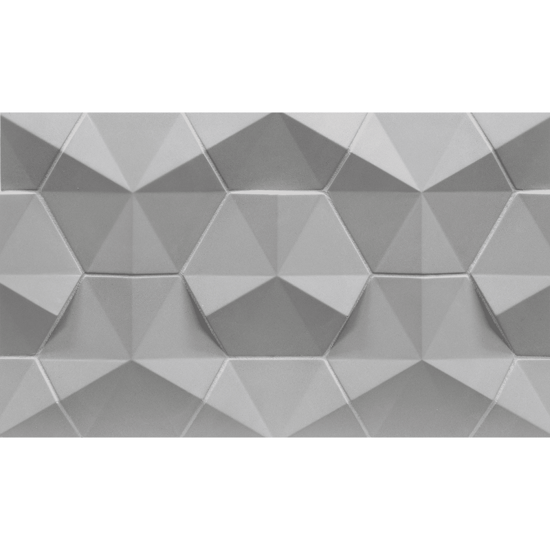 CONTOURS: Grayce Fanfare Hexagon Field Tile (4" | matte)