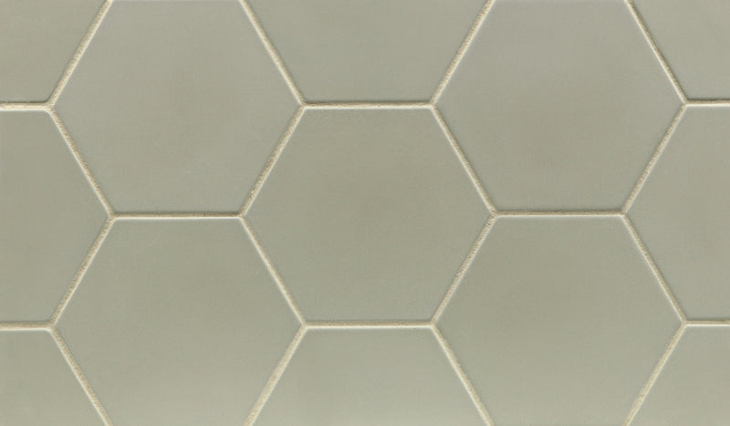 CONTOURS: Green Tea Hexagon Field Tile (4" | matte)