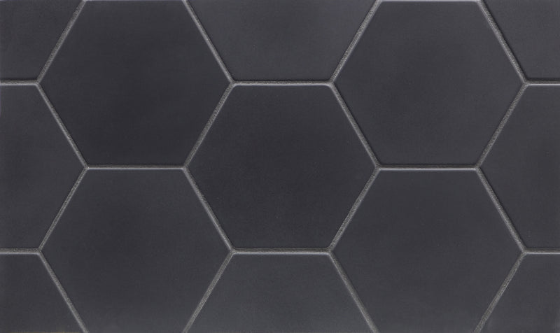 CONTOURS: Nori Hexagon Field Tile (4" | matte)