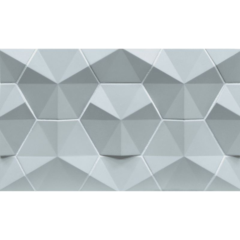 CONTOURS: Urban Mist Fanfare Hexagon Field Tile (4" | matte)