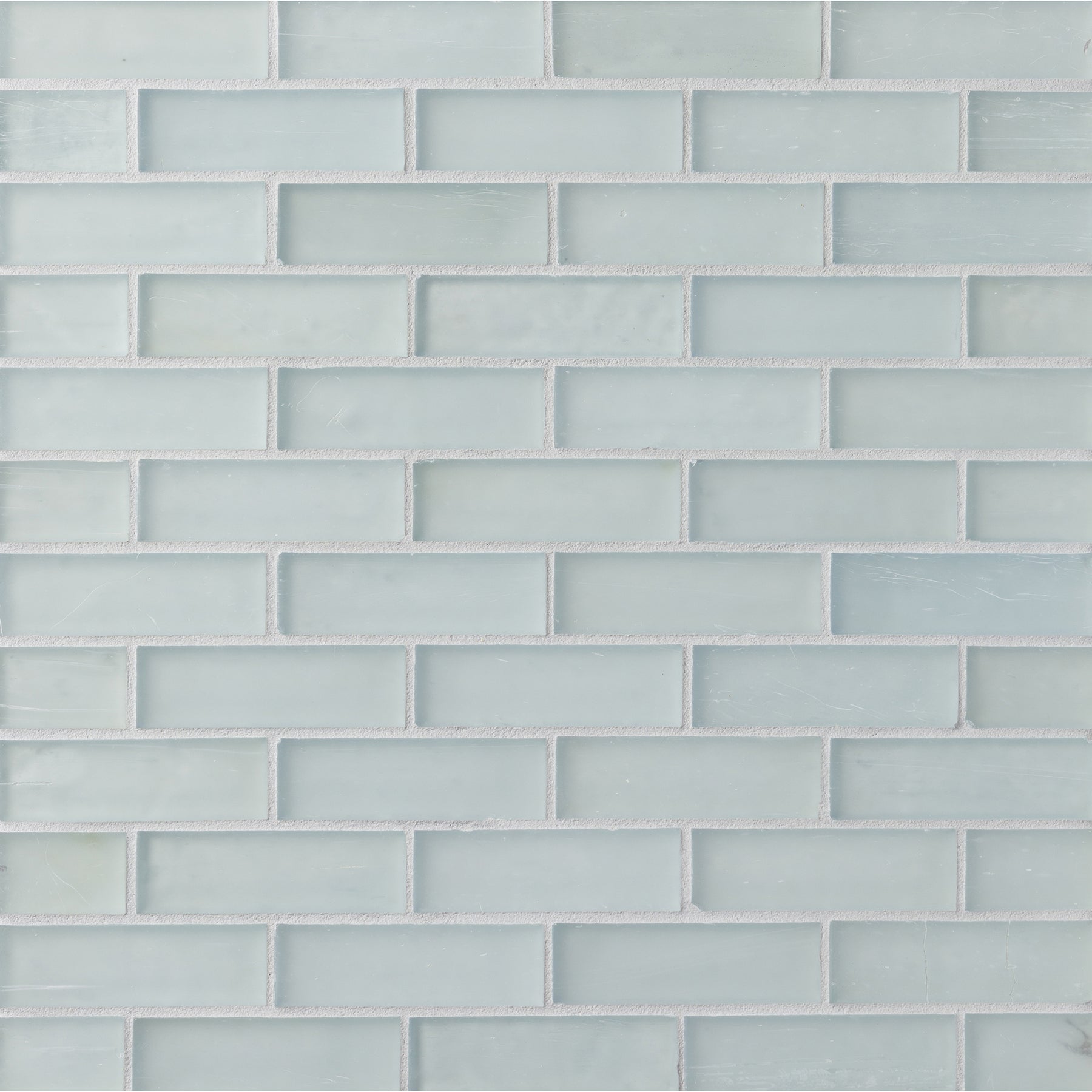 ELEMENTS: Baby Blue 1"x3" Staggered Joint Field Mosaic (9.46"x12.49" | silk)