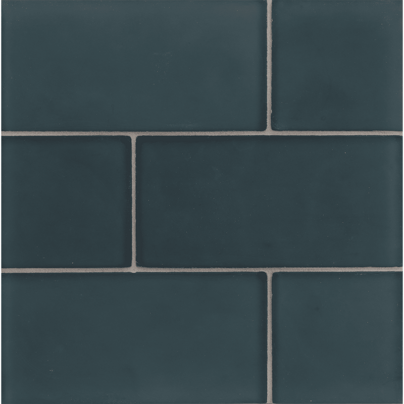 FLUX: Cottage Blue Rectangle Field Tile (4"x8" | silk)