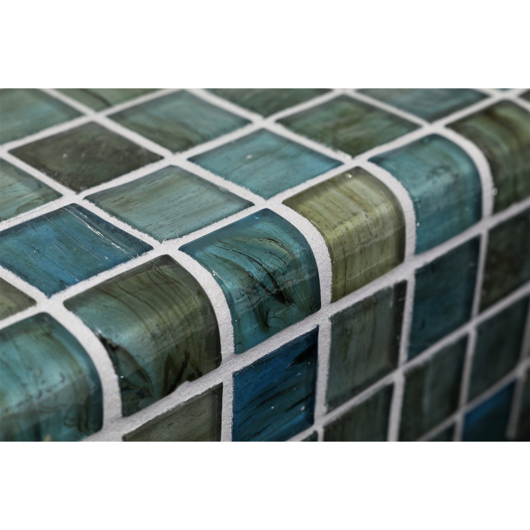 Haisen Teal Corner Quarter Round | 1