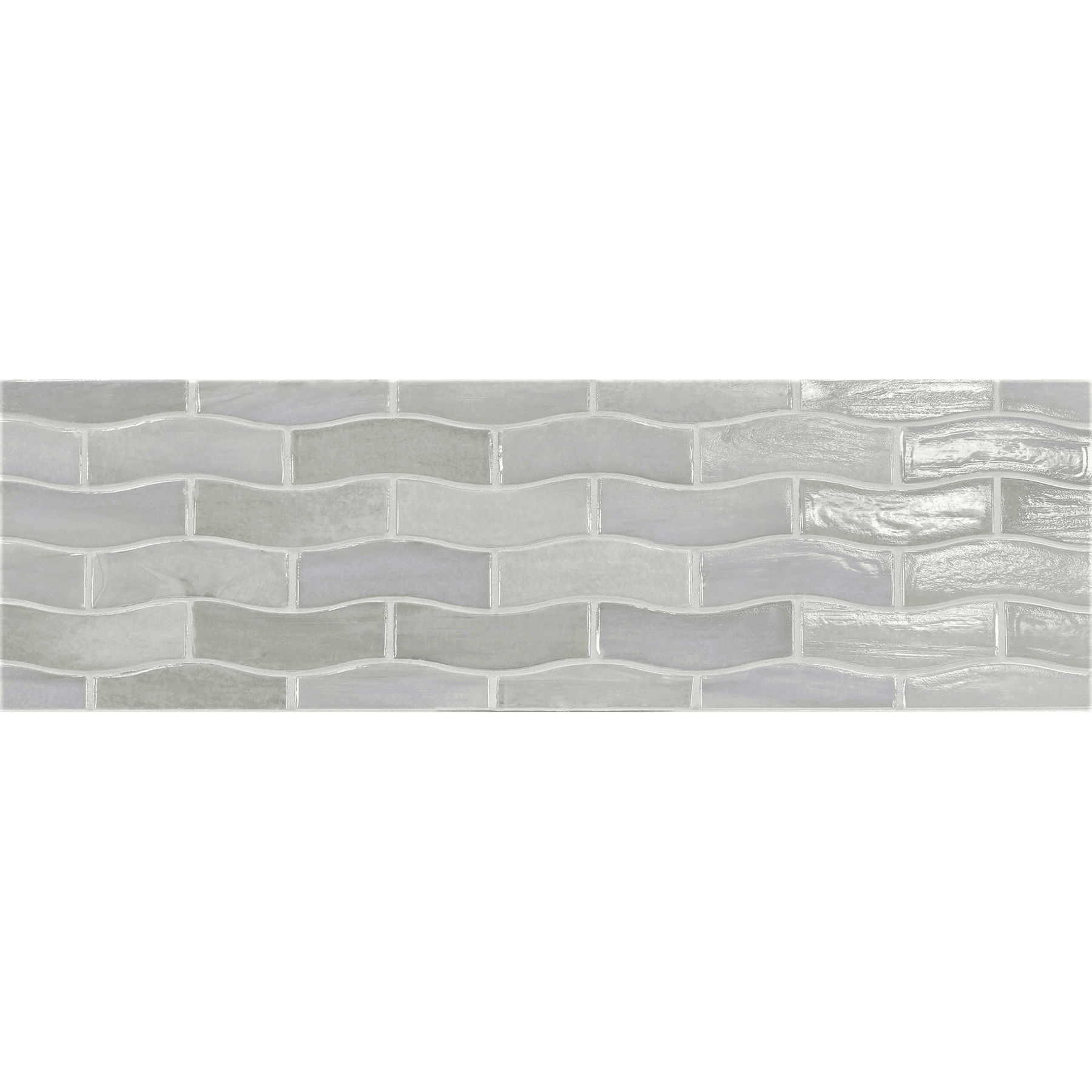 JAW: Matera Zing Offset Border Mosaic (9.96"x5.51" | pearl)