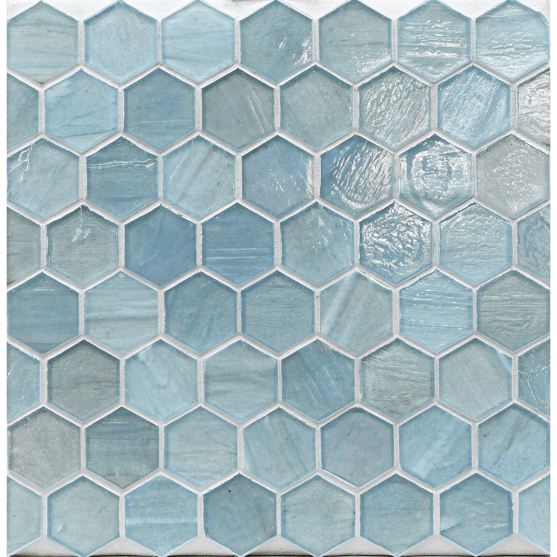 JAW: Mineral Springs 2" Hexagonal Field Mosaic (11.64"x11.76" | pearl)