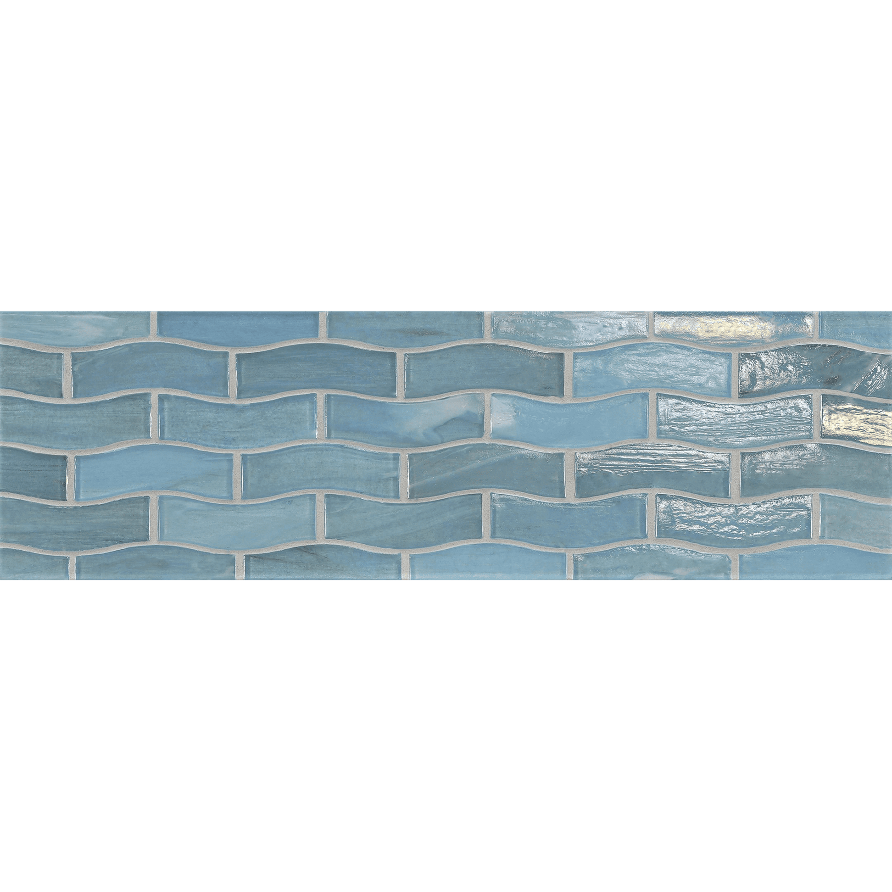 JAW: Mineral Springs Zing Offset Border Mosaic (9.96"x5.51" | pearl)