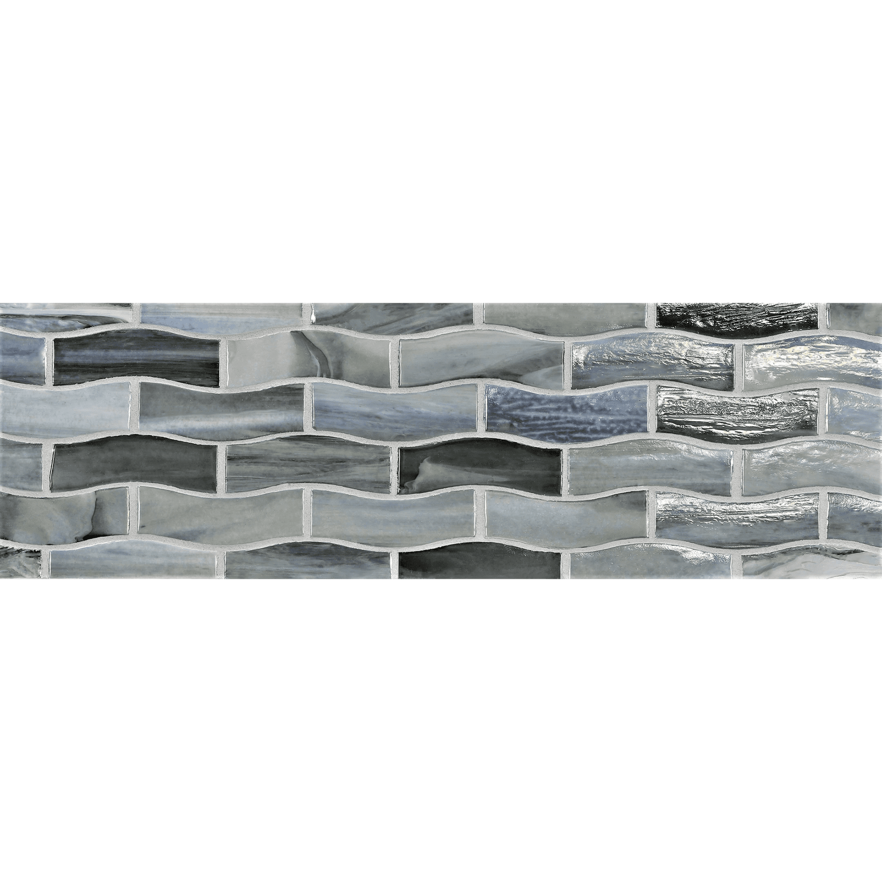 JAW: Pisa Zing Offset Border Mosaic (9.96"x5.51" | pearl)
