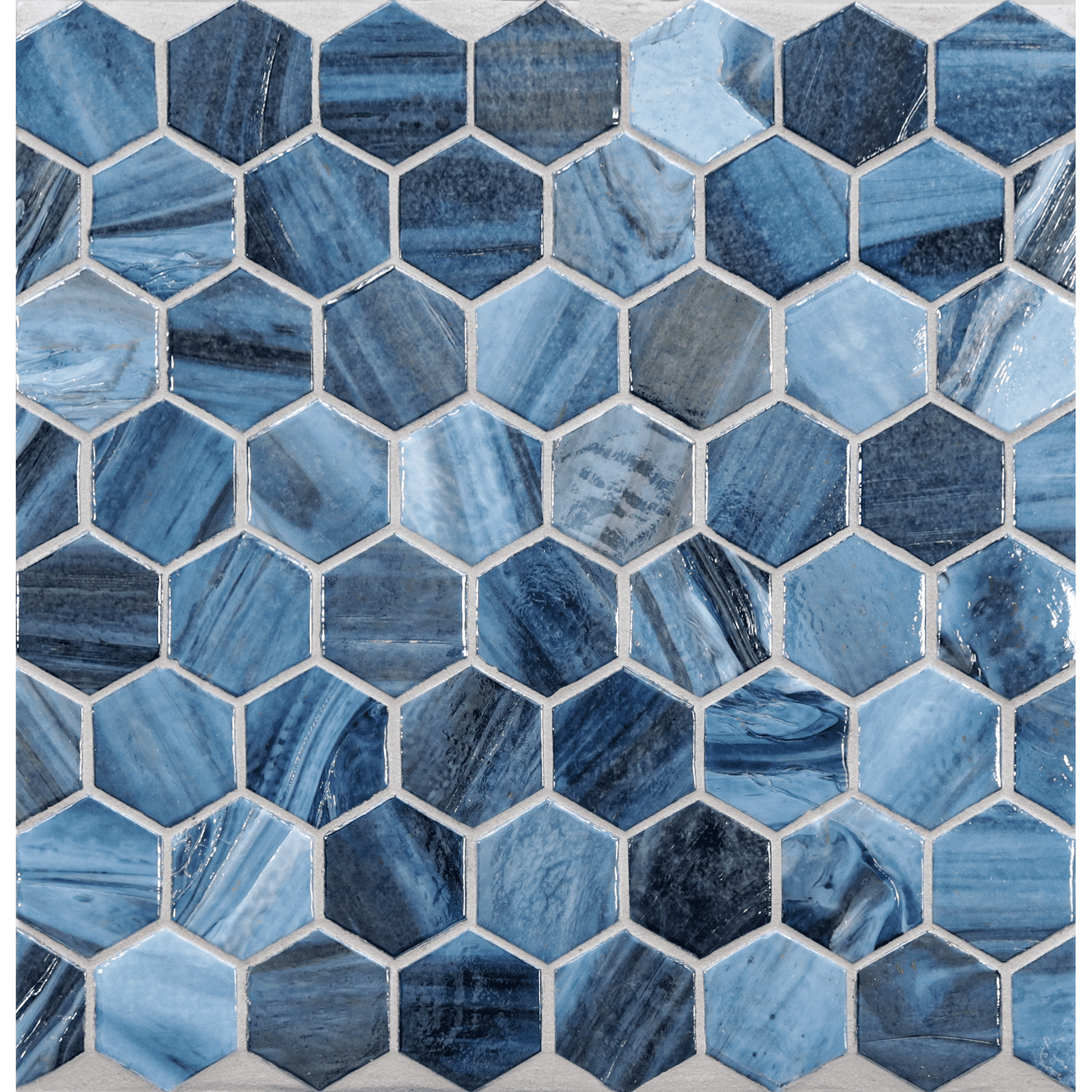 JAW: Portofino 2" Hexagonal Field Mosaic (11.64"x11.76" | pearl)
