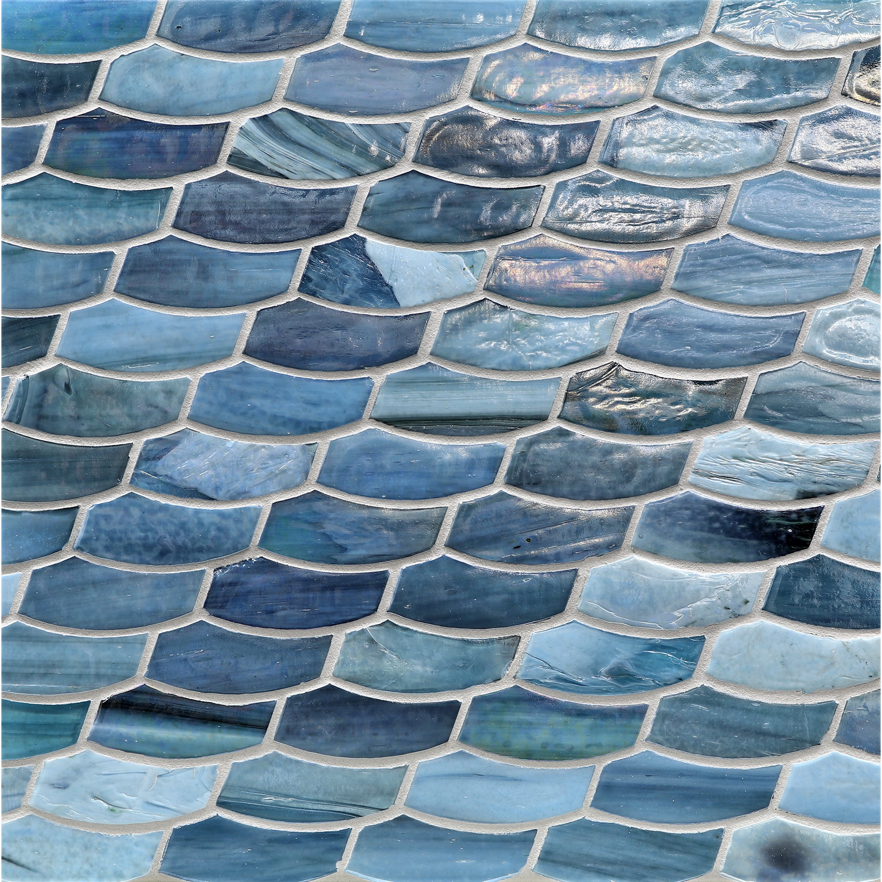 JAW: Umbria Feather Offset Field Mosaic (9.92"x10.24" | pearl)