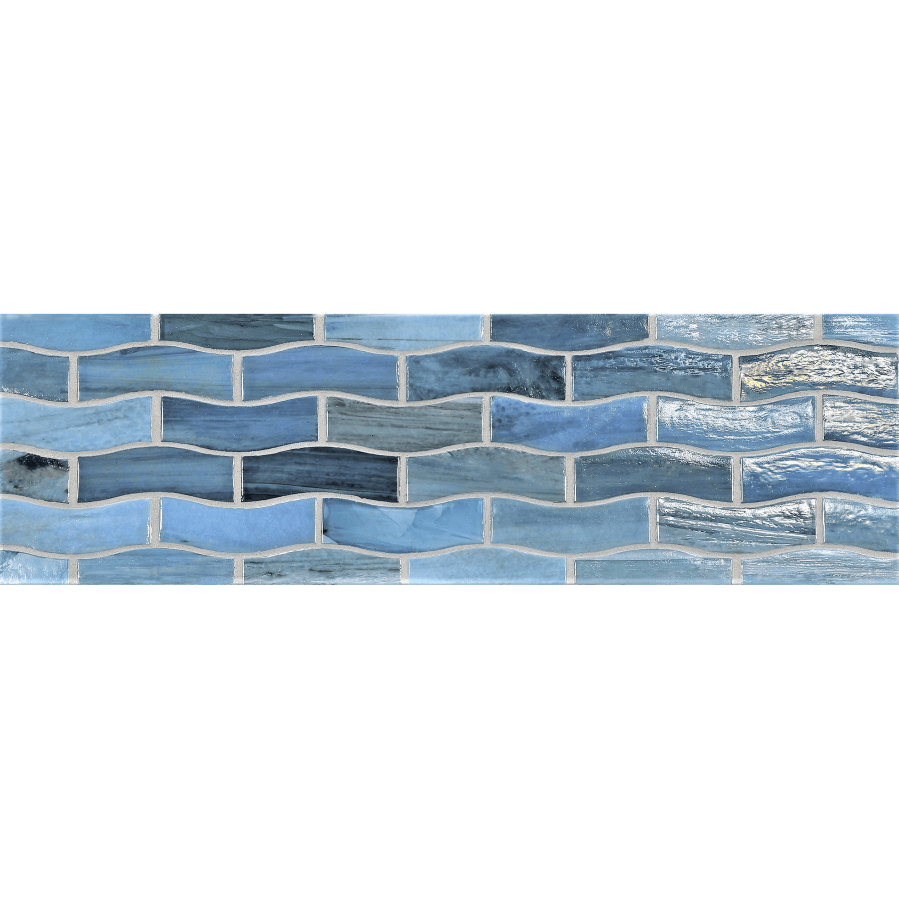 JAW: Umbria Zing Offset Border Mosaic (9.96"x5.51" | pearl)