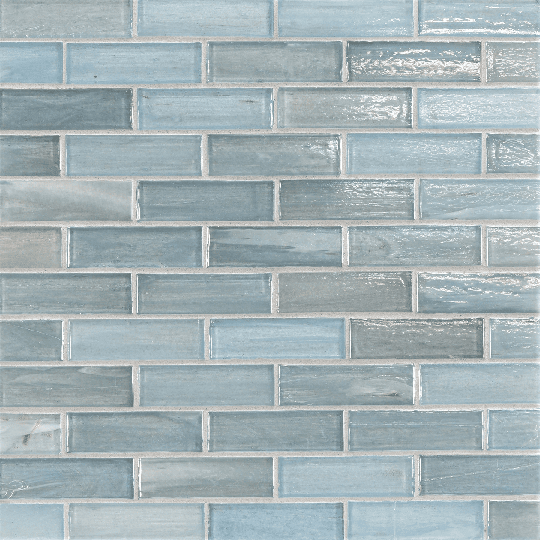 LAPIS: Aerial 1"x3" Staggered Joint Field Mosaic (9.46"x12.49" | pearl)