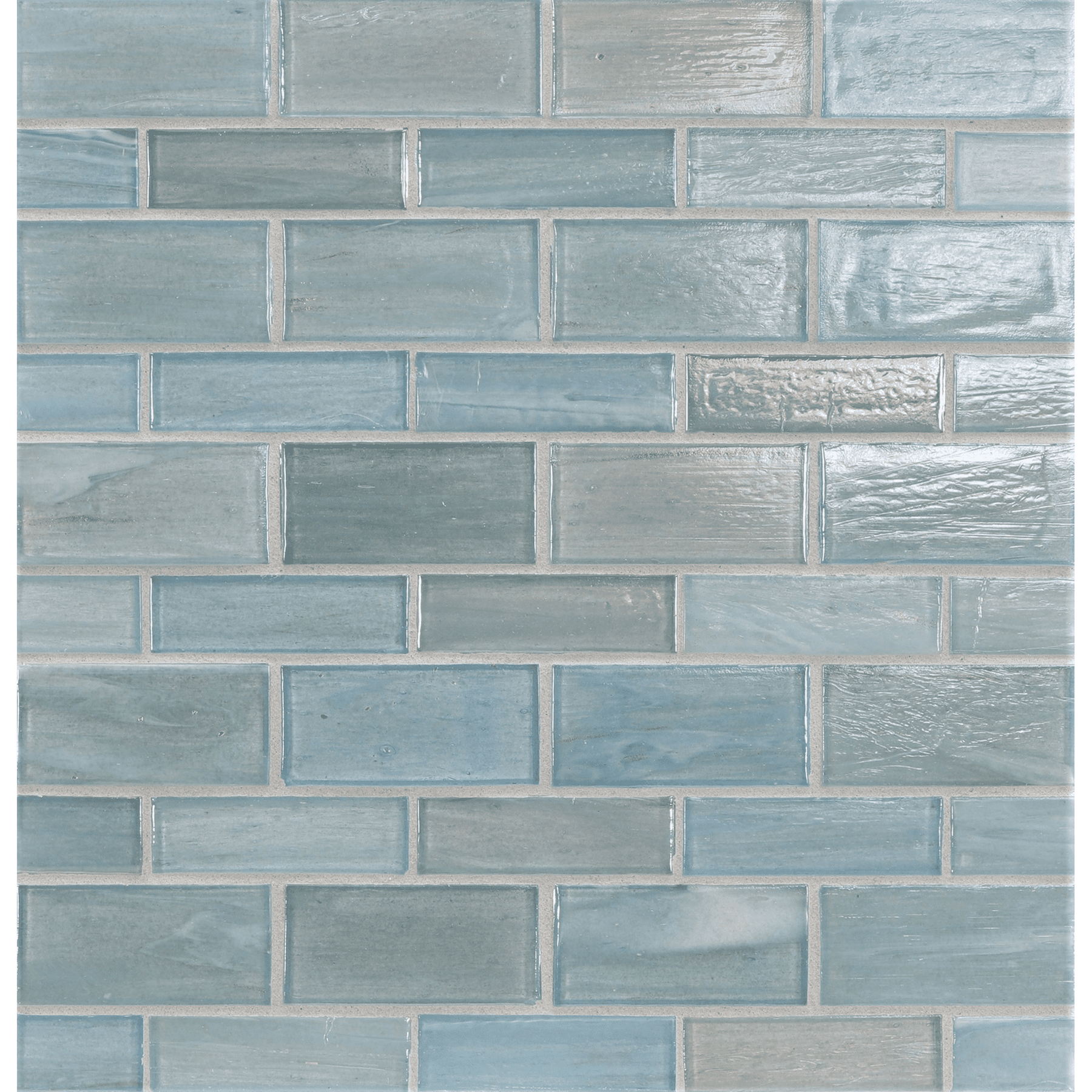 LAPIS: Aerial Mingle Staggered Joint Field Mosaic (9.46"x13.00" | pearl)