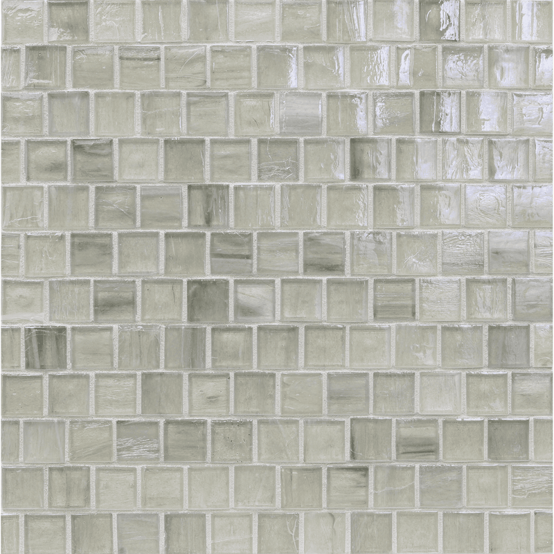 LAPIS: Mousse 1"x1" Staggered Joint Field Mosaic (12.45"x12.41" | pearl)