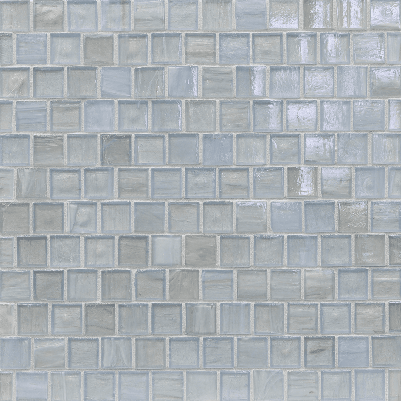 LAPIS: Zenith 1"x1" Staggered Joint Field Mosaic (12.45"x12.41" | pearl)