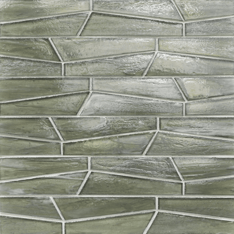 LUCE: Aurora Fin Offset Field Mosaic (10.05"x12.04" | pearl)