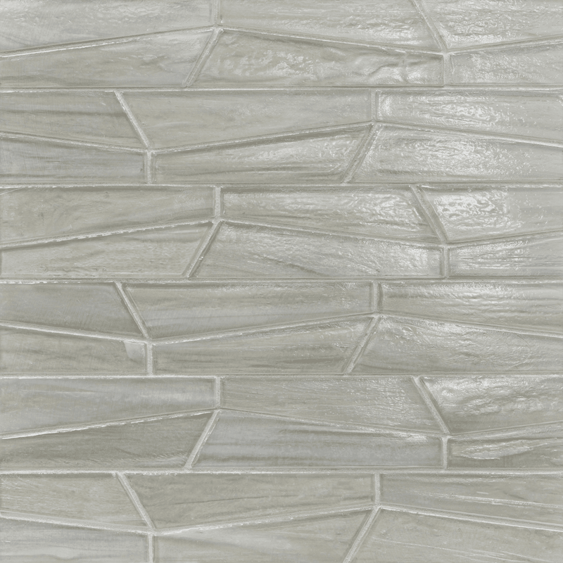 LUCE: Moonlit Fin Offset Field Mosaic (10.05"x12.04" | pearl)