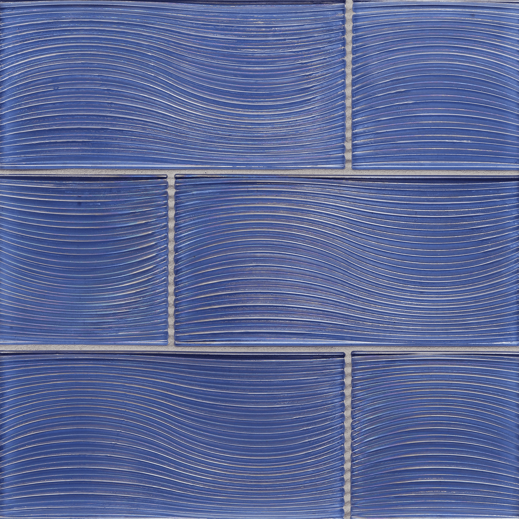 ORIGAMI FIELD: Aqua Blue Verve Rectangle Field Tile (4"x8" | pearl)