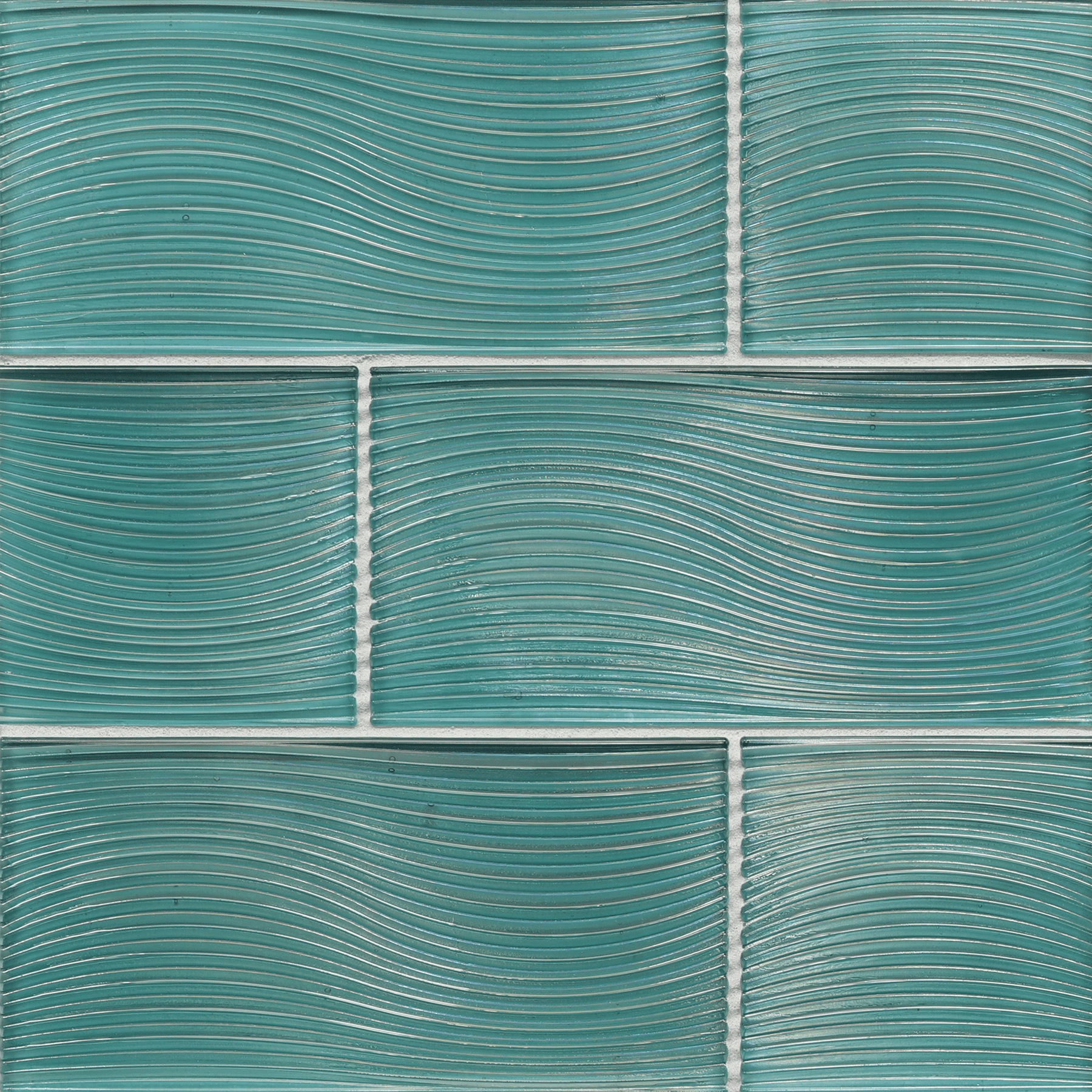 ORIGAMI FIELD: Java Blue Verve Rectangle Field Tile (4"x8" | pearl)