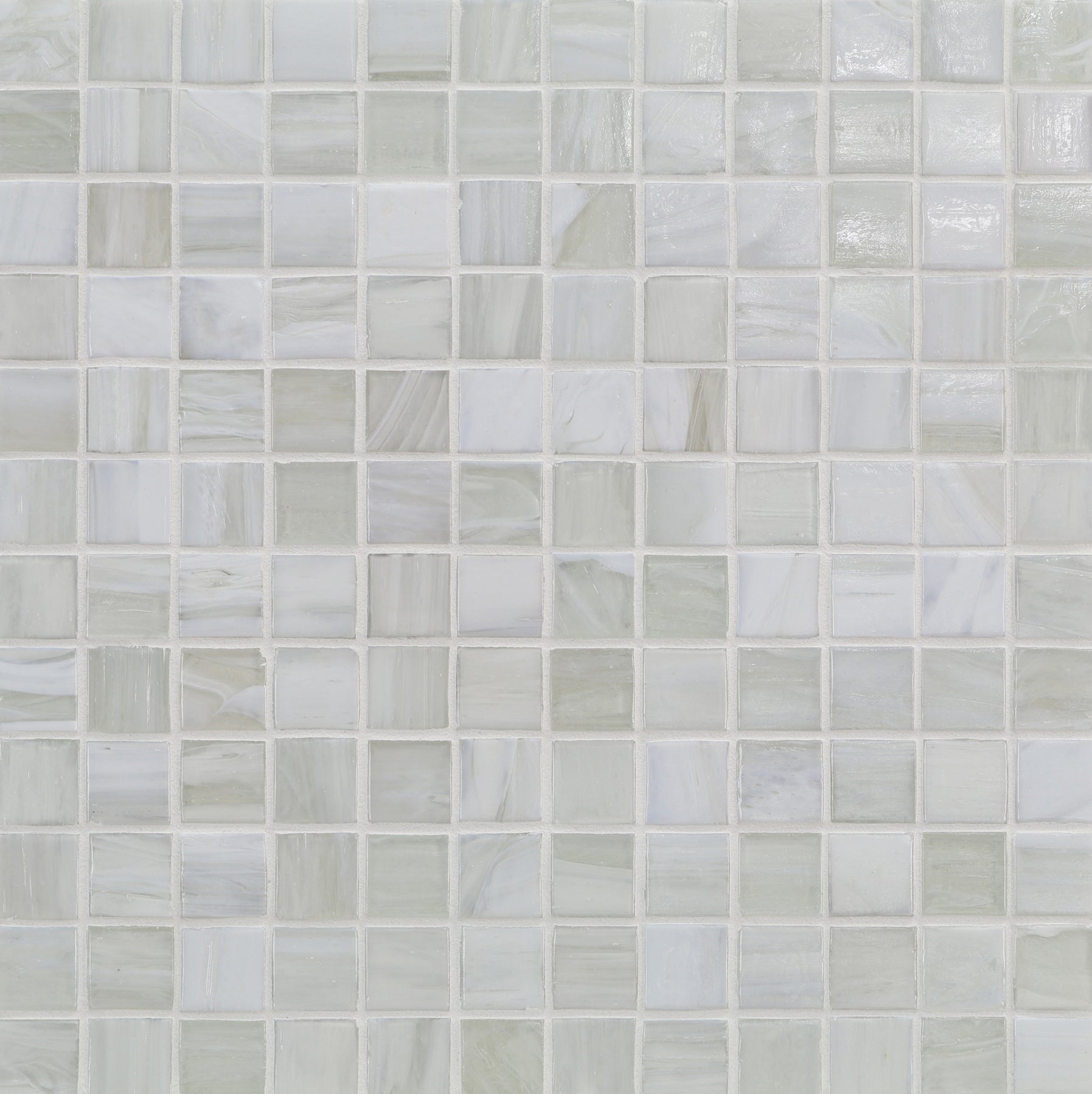 SHIBUI: Bleached White 1"x1" Straight Stack Field Mosaic (12.51"x12.51" | natural)