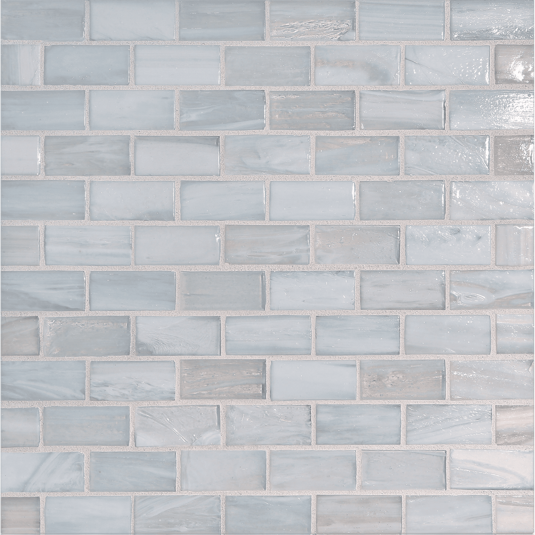 SHIBUI: Bleached White 1"x2" Staggered Joint Field Mosaic (11.52"x12.51" | natural)