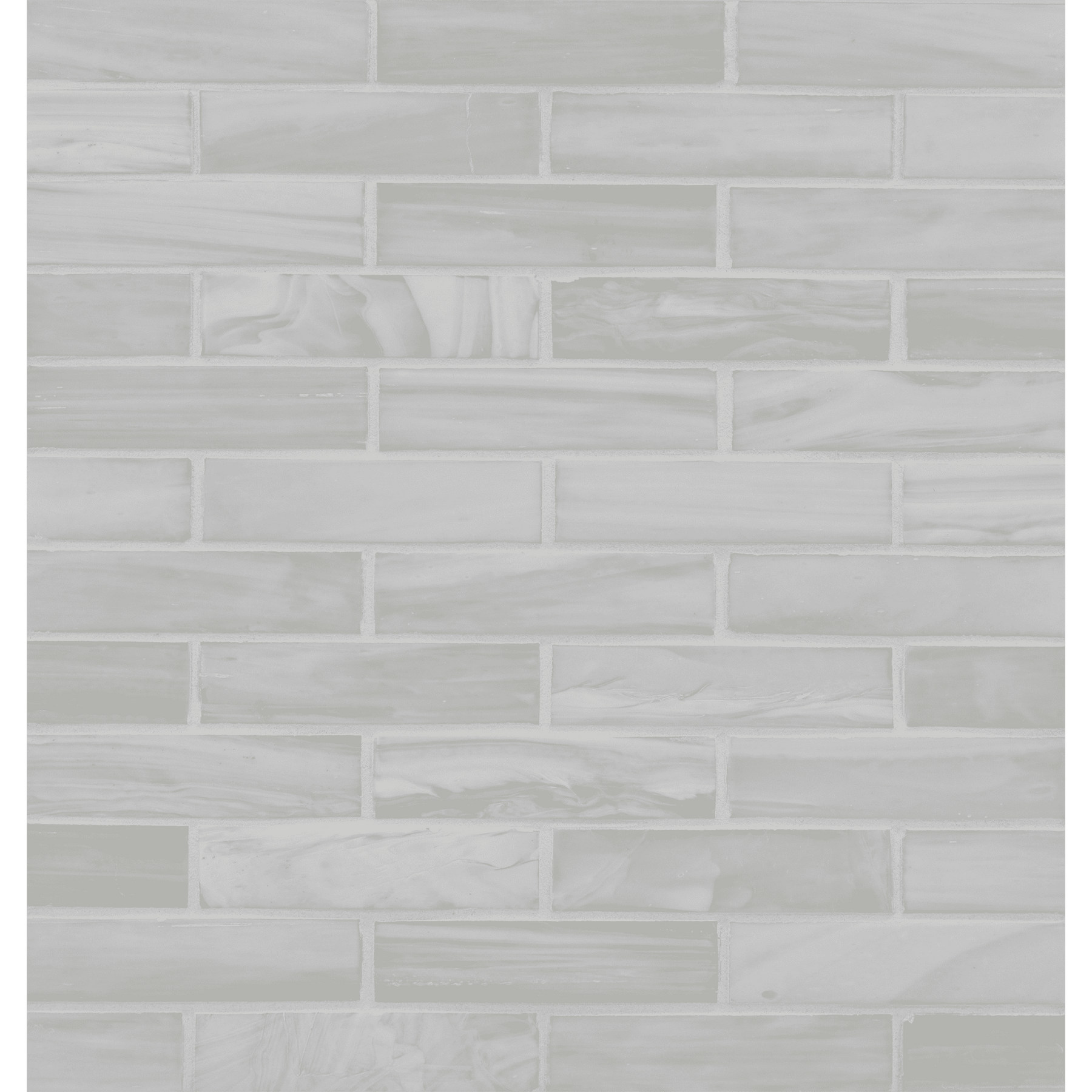 SHIBUI: Bleached White 1"x4" Staggered Joint Field Mosaic (9.92"x12.41" | silk)